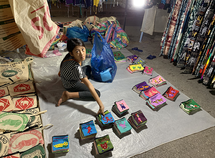Night market in Luang Prabang
