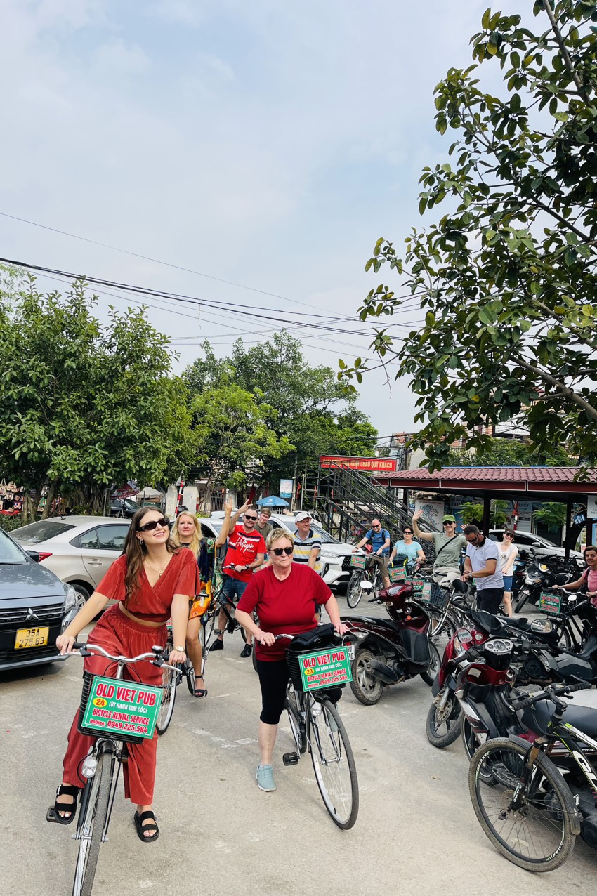 Cycling in Tam Coc