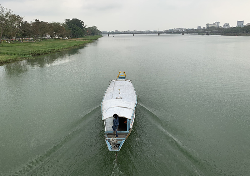 Huong River in Hue