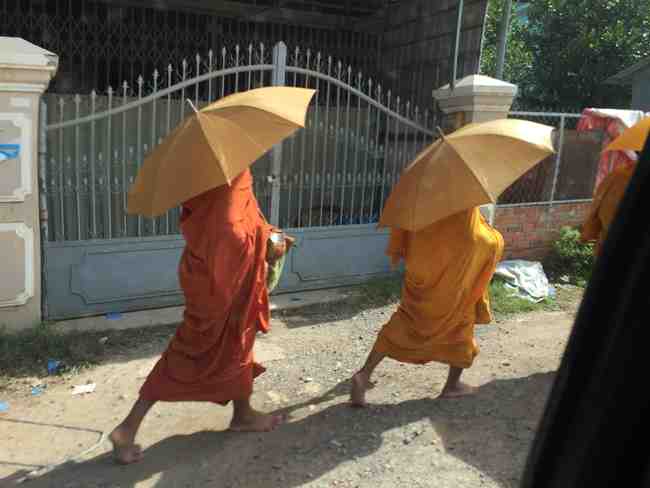 Monks in Battambang
