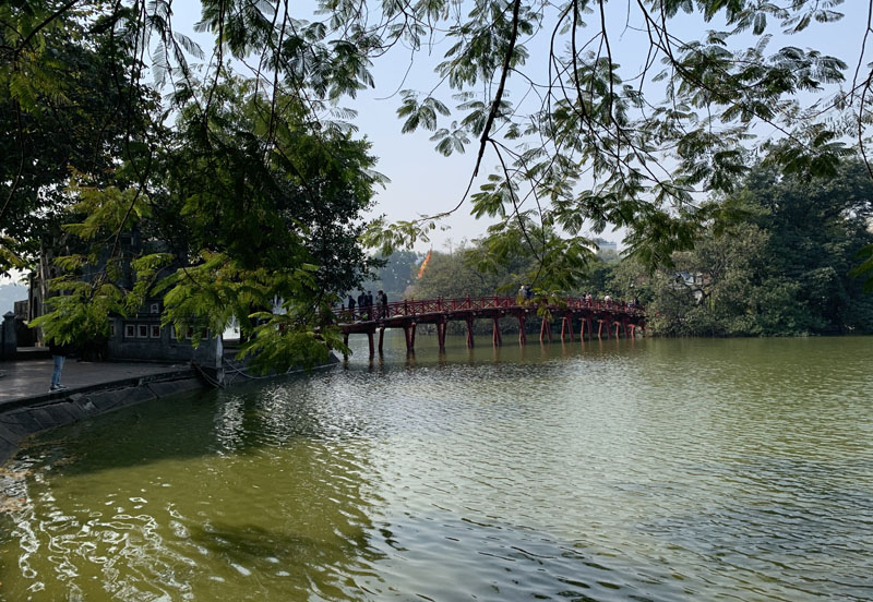 The Huc Bridge, Hoan Kiem Lake