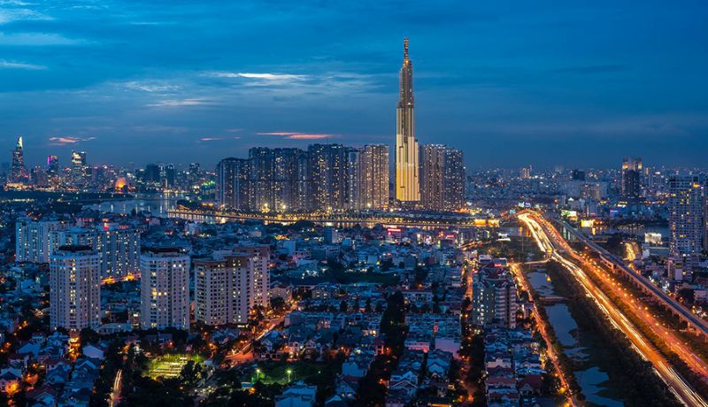 Ho Chi Minh City at night