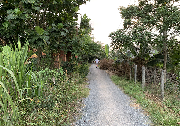 Cycling path in the Village