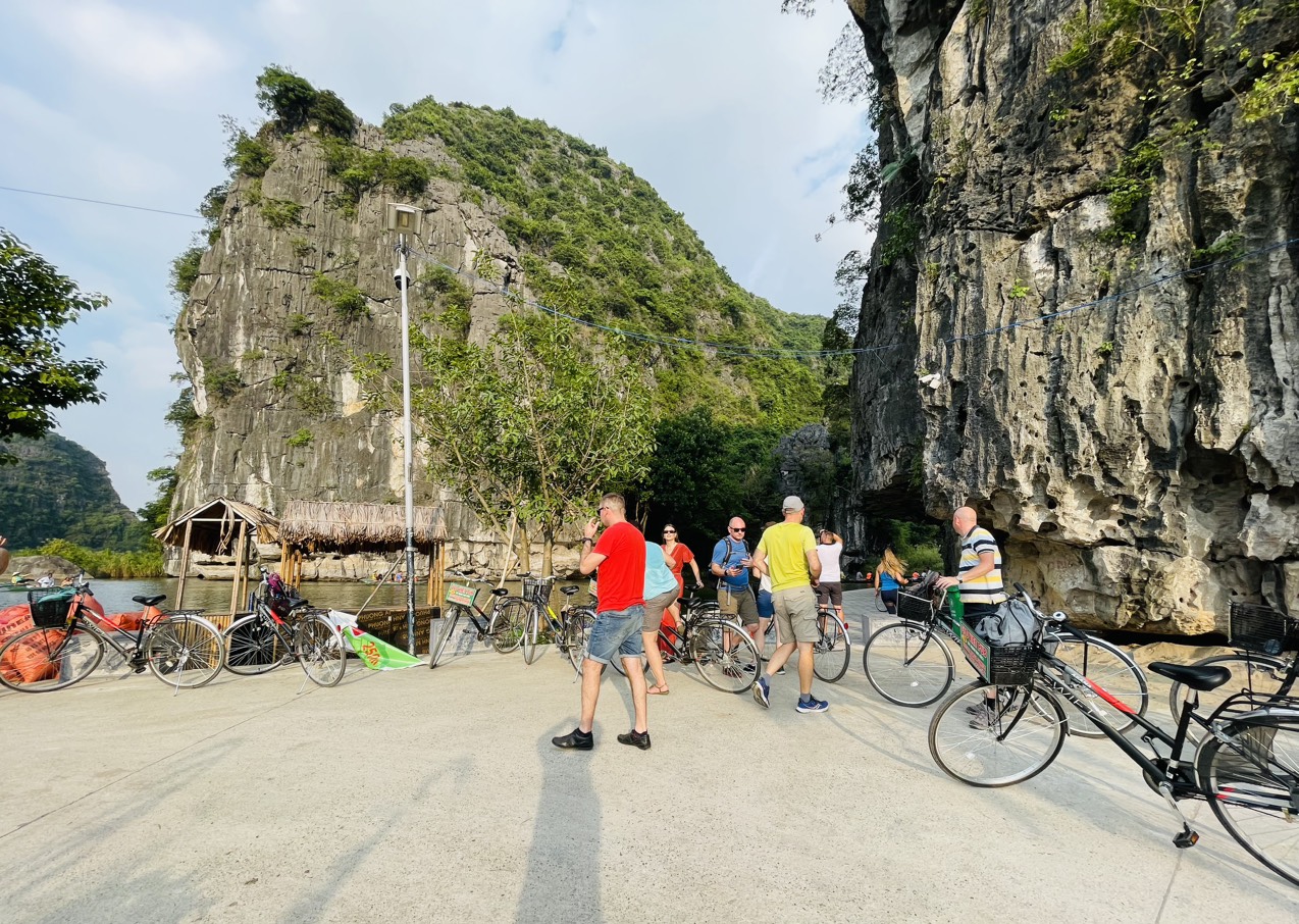 Cycling in Tam Coc