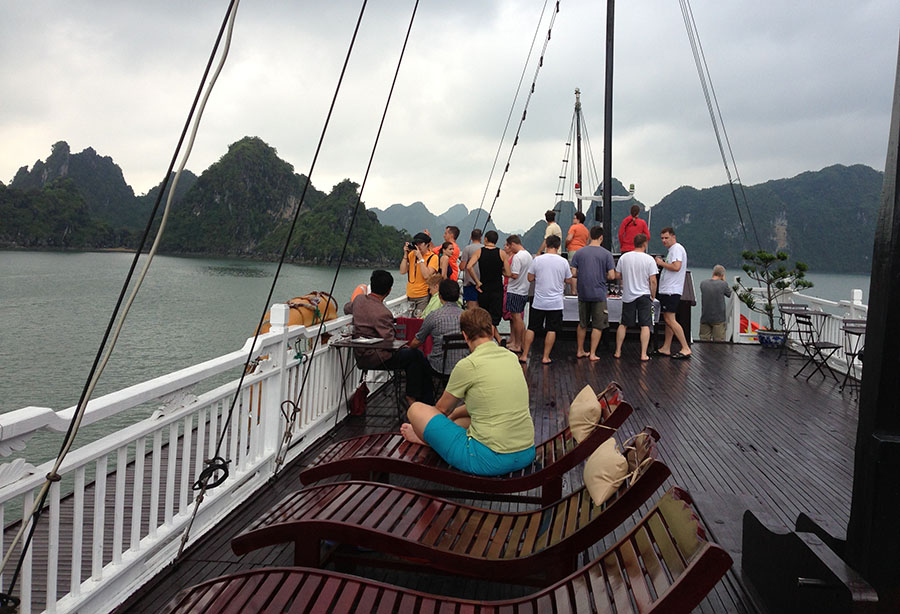 Boat trip in Halong bay
