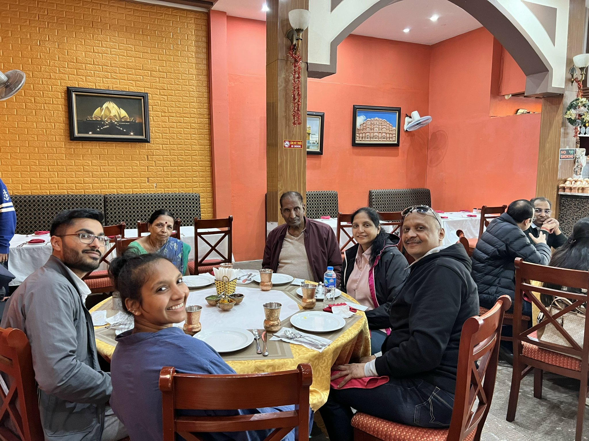 Lunch in Indian restaurant