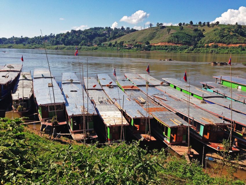 Boat Pier in Houai Xai
