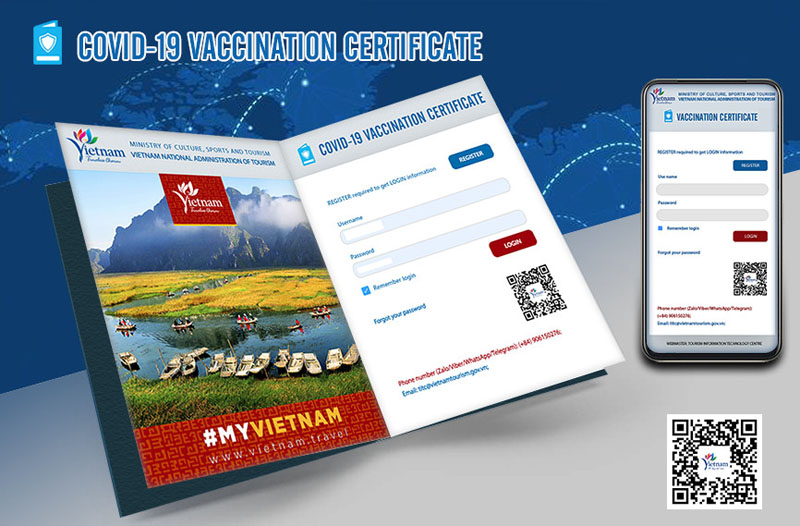  Vietnam National Administration of Tourism develops application on COVID-19 vaccination certificate