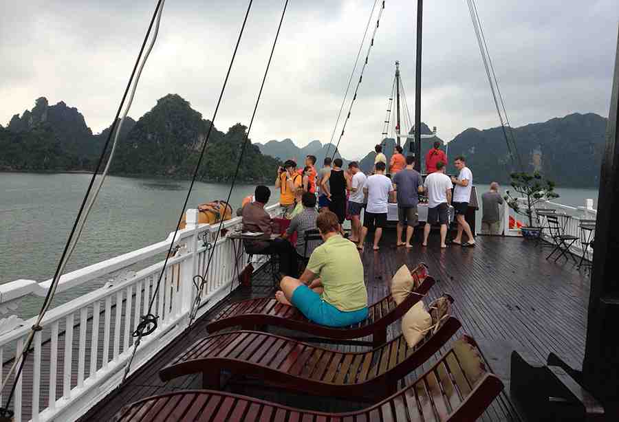 Relaxing onboard